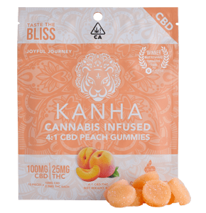KANHA - 4:1 CBD Peach Gummies - Kanha