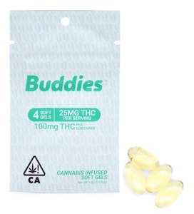 Buddies - Buddies: 100mg Capsules (4x25mg)