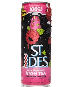 St Ides - 12oz St Ides Wild Raspberry Infused High Tea 100mg
