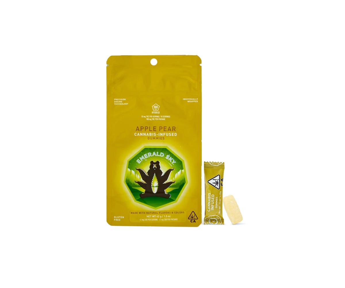 Emerald Sky - Emerald Sky Apple Pear Hybrid Gummies 100mg Main Image