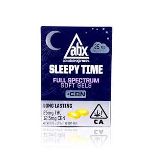 ABX  - ABX - Capsules - Sleepytime Solventless + CBN Soft Gels 25 MG - 30 Count - 750 MG