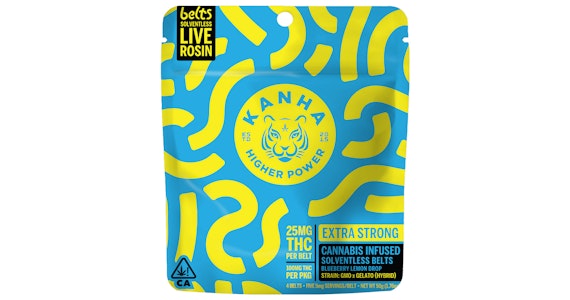 KANHA - Kanha - Blueberry Lemon Drop Hybrid Live Rosin Belts - 100mg