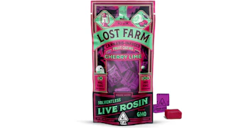 Lost Farm - Cherry Lime GMO Live Rosin Fruit Chews - 100mg