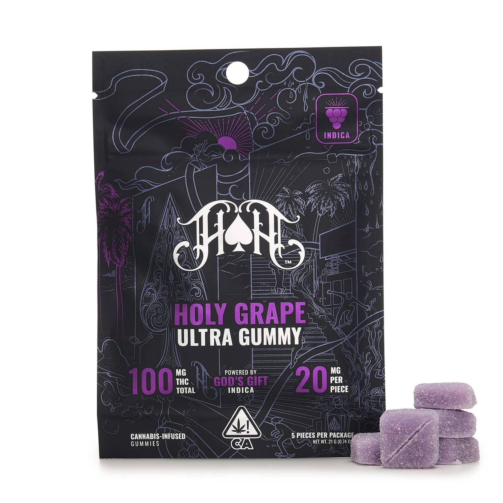 Heavy Hitters - Heavy Hitters Gummies 100mg Holy Grape Main Image