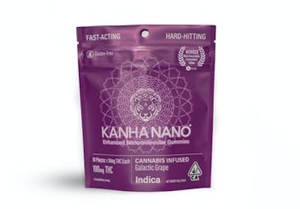Kanha - Indica Galactic Grape | 100mg THC Edible | Kanha Nano