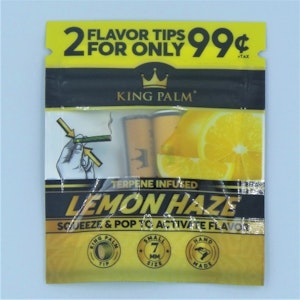KING PALM - LEMON HAZE 2pk TIPS