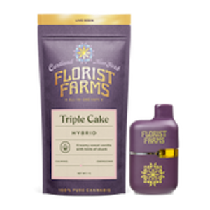 FLORIST FARMS - Florist Farms - Triple Cake - Live Resin - 75% THC - 1.0g - AIO Vape Pen