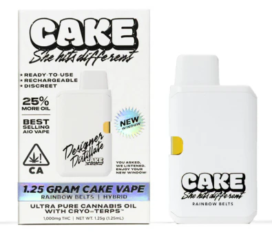 CAKE she hits different - CAKE | Rainbow Belts | Ready-To-Use Vape | 1.25g Main Image