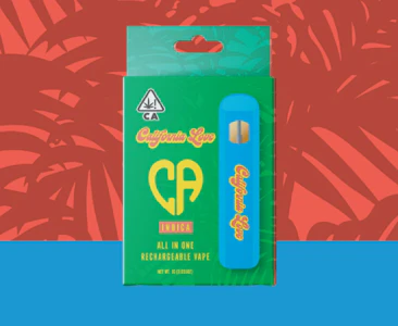 California Love - White taffy  | 1G Rechargeable Vapes [ I ] THC% 89.64