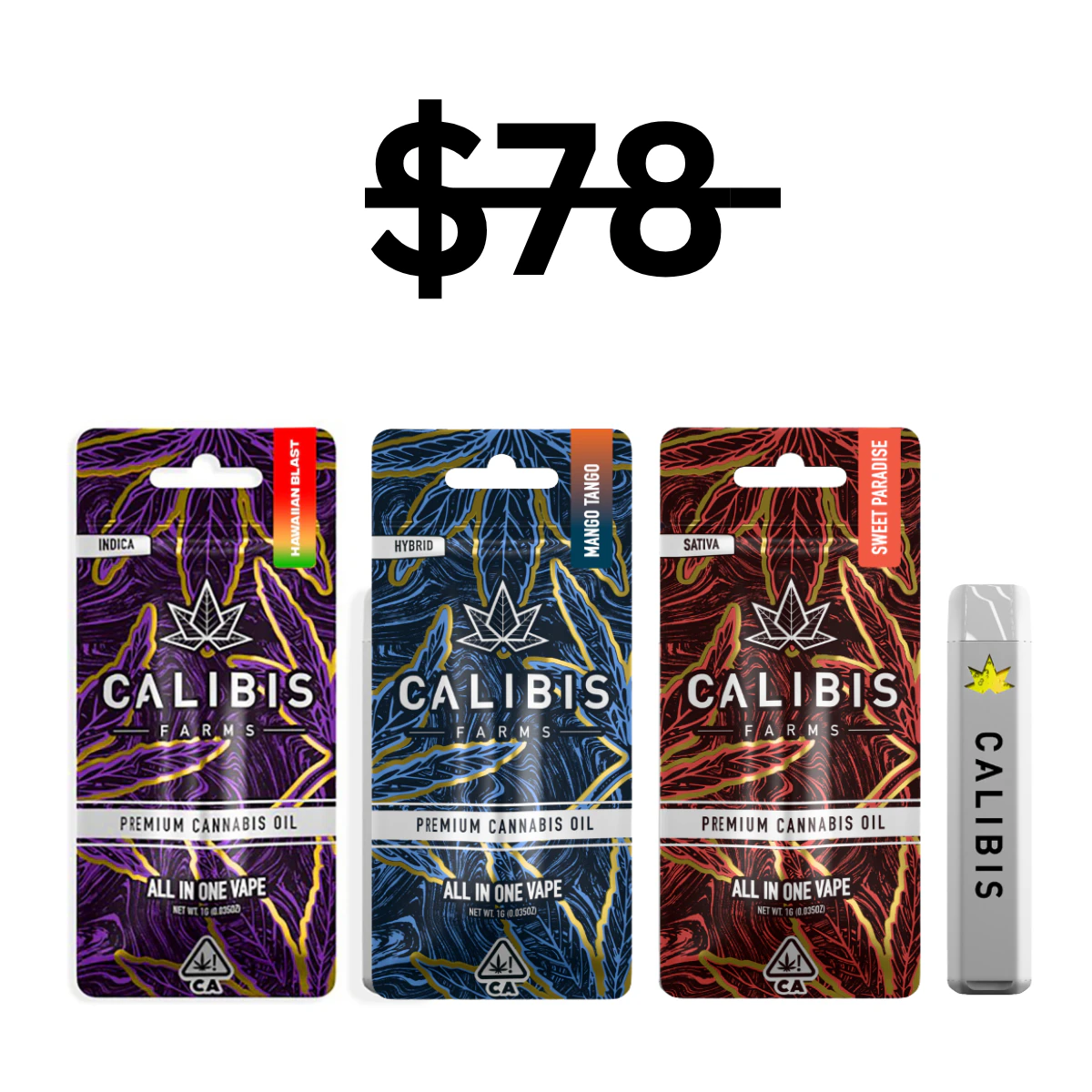 Calibis Farms - Calibis Variety AIOs | 3x High Potency AIO | Calibis Main Image