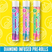 Rolls Choice Diamond Infused 2x 0.7g Pre Rolls 1.4g [ S ] THC% 42.97