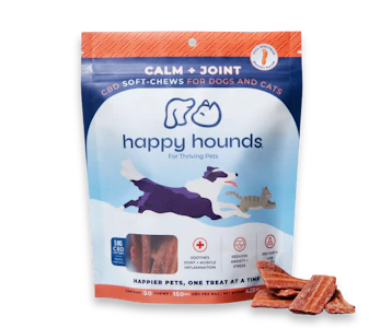 Happy Hounds - Happy Hounds | Calm + Joint Bacon Chews for Dogs & Cats | 150mg