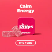 Drops - 2ct. 50mg CBD:100mg THC (Calm Energy) - Raspberry