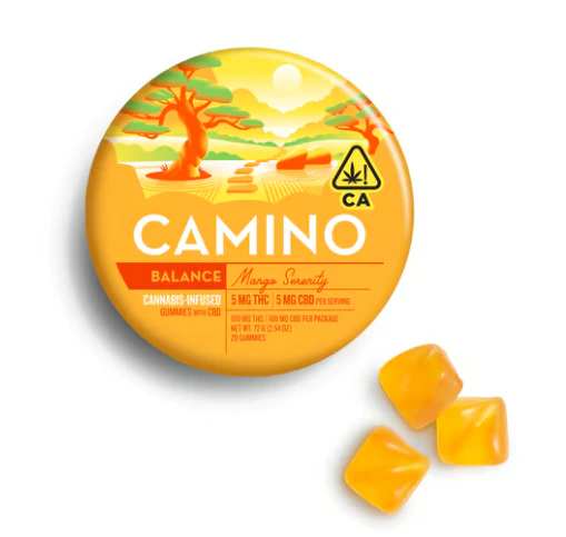 Camino - Mango Serenity THC:CBD 20pk Gummies - 100mg Main Image