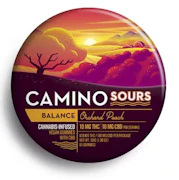 Kiva Camino Gummies Sour Orchard Peach CBD 1:1