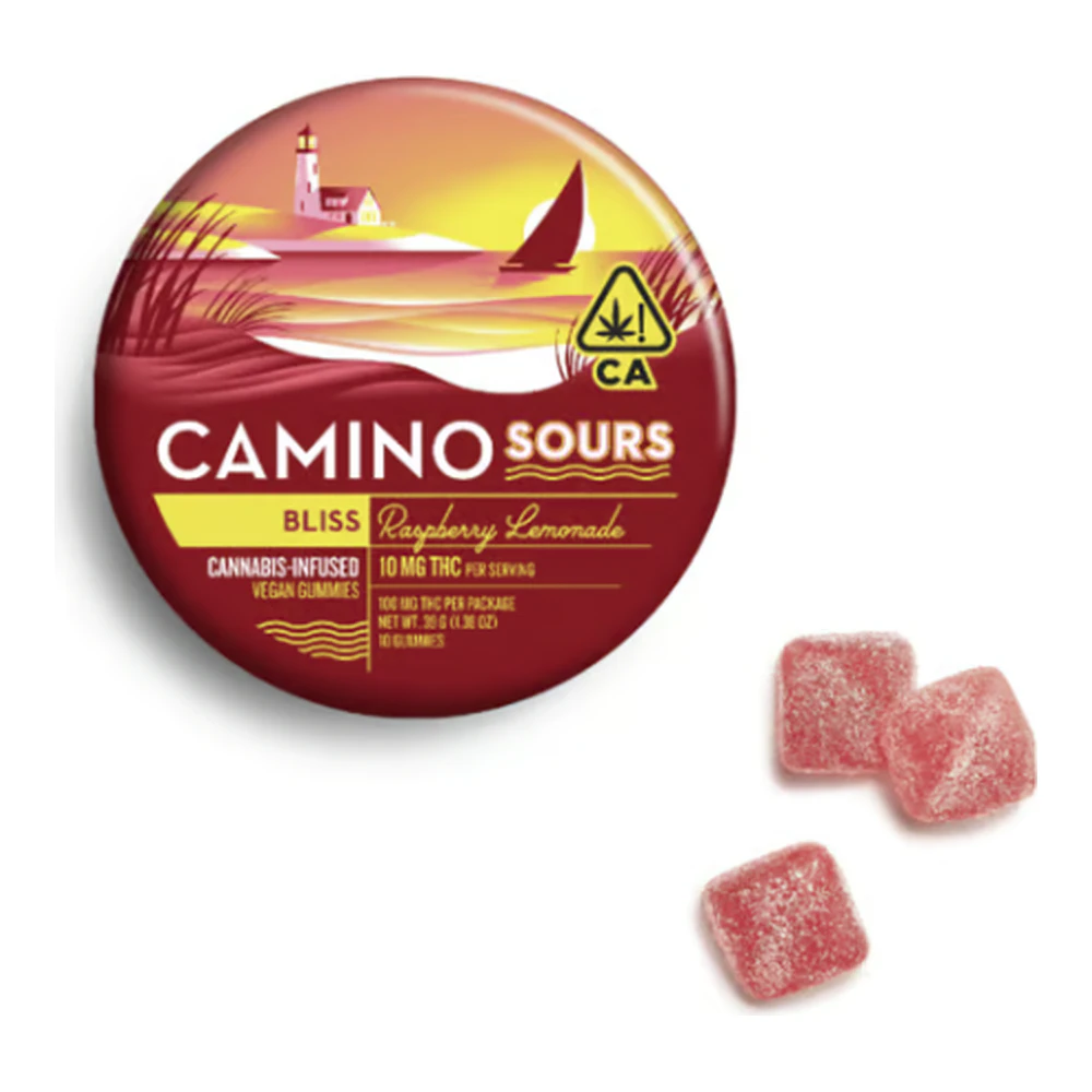 Kiva Confections - Camino Sours | Raspberry Lemonade | Bliss | Gummies | 10pk | 100mg Main Image