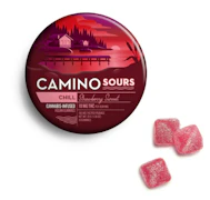 Kiva Camino Gummies Sour Strawberry Sunset