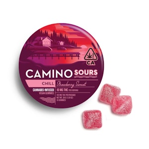 Kiva Confections - CAMINO - STRAWBERRY SUNSET SOURS 100MG - KIVA CONFECTIONS