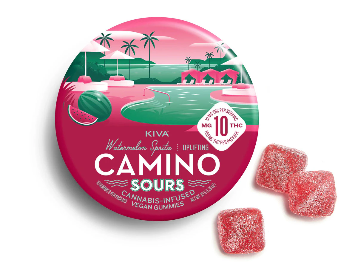 Camino - Camino - 'Uplifting' Watermelon Spritz - 100mg Sour Gummies - 10pk Main Image