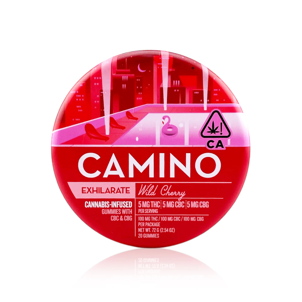 Camino - Camino "Exhilarate" Gummies Wild Cherry 5mg THC 5mg CBC 5mg CBG  Main Image
