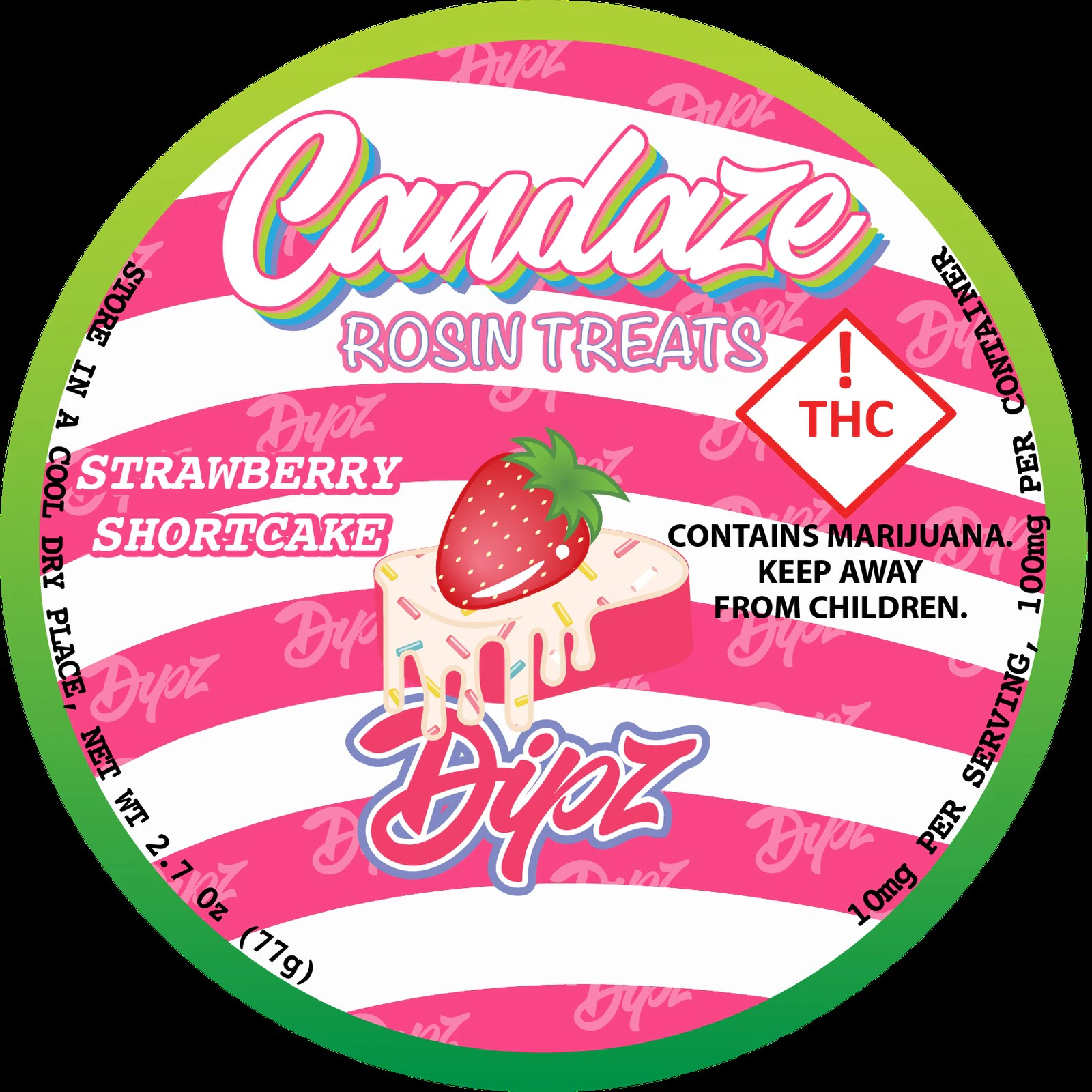 Candaze - Candaze - Rosin Gummies - Strawberry Shortcake - 1000mg Main Image