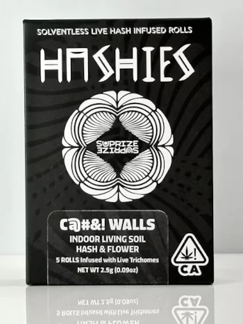 Suprize Suprize - Suprize Suprize - Hash Infused - .5g - 5pk Prerolls - C@#&! Walls Main Image