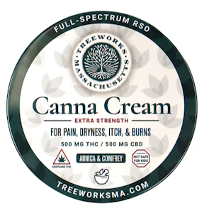 TREEWORKS - 1:1 Canna Cream - 500mg - TWM