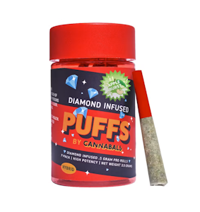 CANNABALS - Cannabals - Apple Burst PUFFS - 7pk Diamond Infused preroll