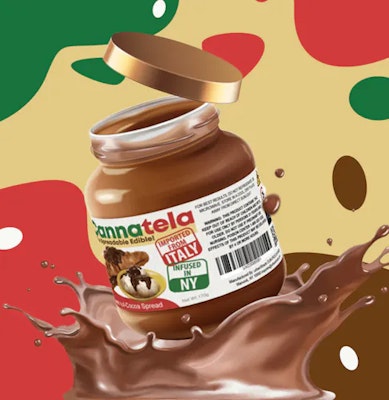 Cannatela | Hazelnut Cocoa Spread | 100mg