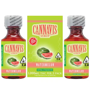 CANNAVIS - Cannavis Watermelon Syrup 2pk (500mg ea) 1000mg