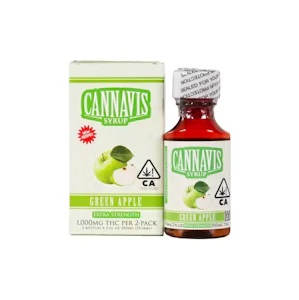Cannavis - Cannavis Green Apple Syrup 2pk (500mg ea) 1000mg