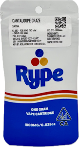 Rype - Cantaloupe Craze 1g Distillate Cart - Rype
