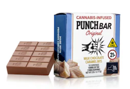 Milk Chocolate Caramel Bits Punch Bar - 100MG
