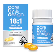 Care By Design | 18:1 | Full Spectrum CBD | Soft Gels | 10pk | 6mg