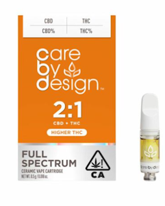 CARE BY DESIGN - [Care by Design] CBD Cartridge - 0.5g - 2:1