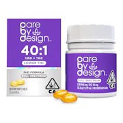 Care By Design | 40:1 | Full Spectrum CBD | Soft Gels | 30pk | 15mg