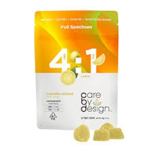 CARE BY DESIGN - CARE BY DESIGN | LEMON 1:4 THC/CBD - 20PK | EDIBLE