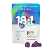 CARE BY DESIGN | MIXED BERRY 18:1 THC/CBD - 20PK | EDIBLE 