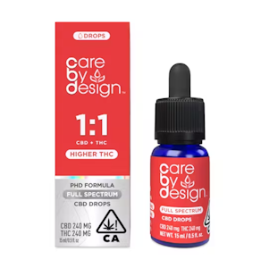 CARE BY DESIGN - Care By Design 1:1 Full Spectrum CBD Drops 15ml