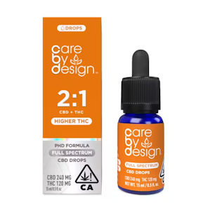 CARE BY DESIGN - Care By Design 2:1 Full Spectrum CBD Drops 15ml 