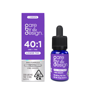 CARE BY DESIGN - Care By Design 40:1 Sublingual Drops (CBD/THC) 15mL