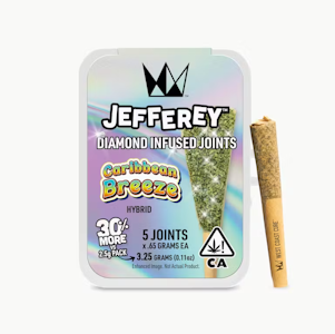 West Coast Cure - West Coast Cure - Jefferey Pre Roll Pack - Diamond Infused - Hybrid - Caribbean Breeze - (3.25g Total) 5 Pack