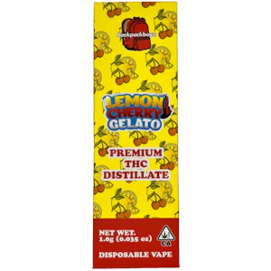 Backpackboyz - Lemon Cherry Gelato 90% THC (H) | BackpackBoyz | 1g Disposable
