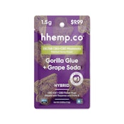 HHemp Delta 8 CBG+CBD Moonrock 1.5g Pouch - Gorilla Glue + Grape Soda - (Hybrid)