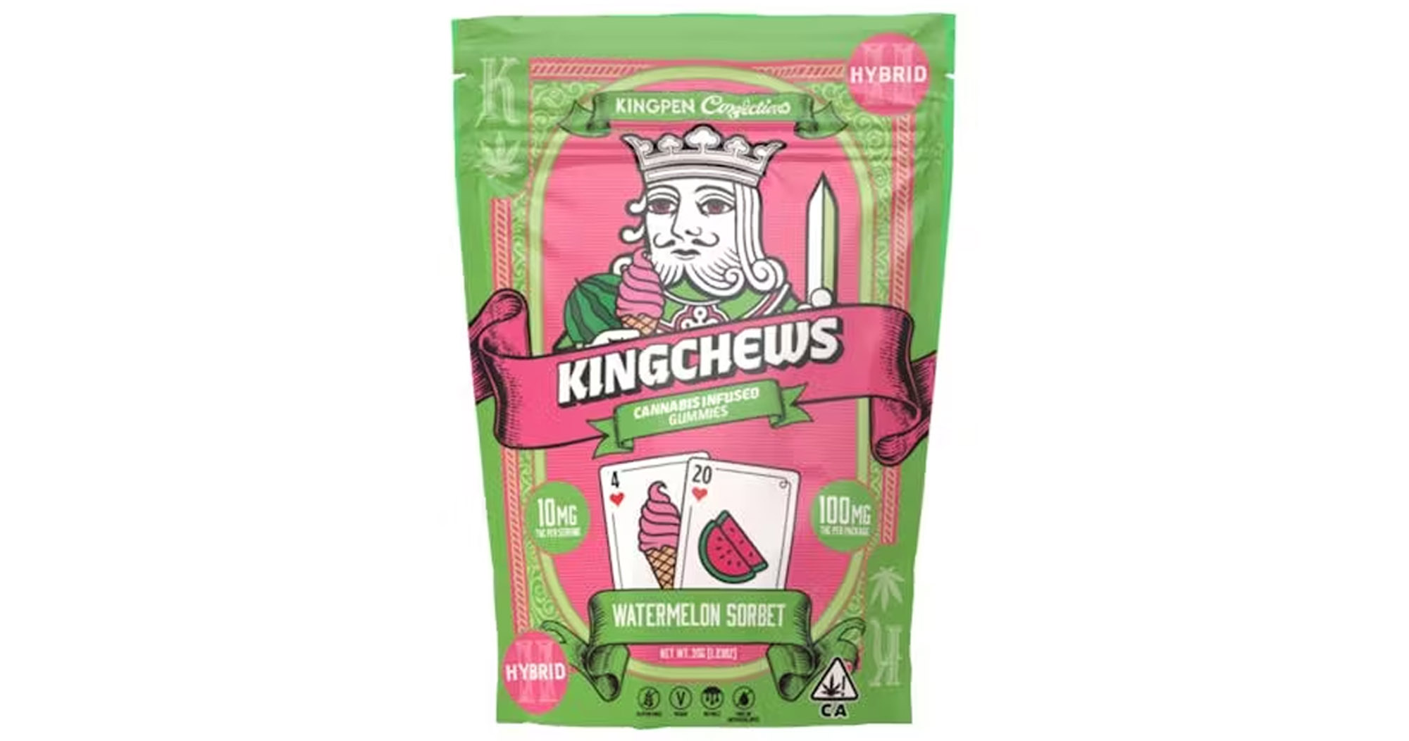 Watermelon Sorbet Gummies - 100mg