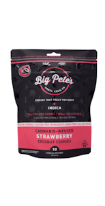 Big Pete's - Strawberry Coconut Indica 100mg 10 Pack Cookies - Big Pete's 
