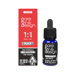 CARE BY DESIGN - Care By Design | 1:1 MAX Full Spectrum CBD Drops 15ml