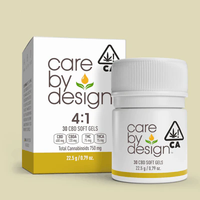 Care By Design - CARE BY DESIGN | SOFT GEL 1:4 THC/CBD - 30PK | CAPSULE Main Image