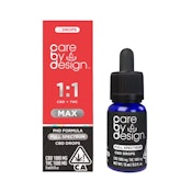 1:1 MAX CBD + THC FULL SPECTRUM DROPS 15ML - CARE BY DESIGN