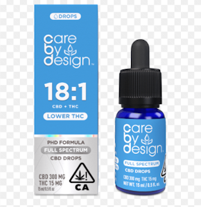CARE BY DESIGN - [Care By Design] CBD Tincture - 15mL - 18:1